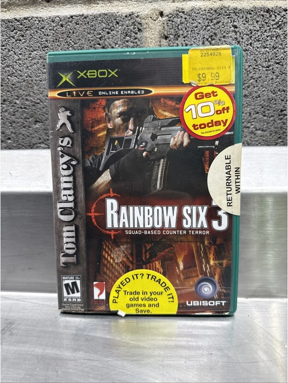 Rainbow Six 3 Tom Clancy's Xbox For Xbox Original 6 4E